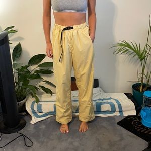 Vintage yellow Burton snow pants
